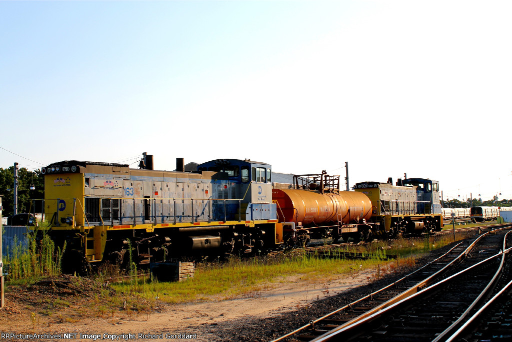 Two MP-15ACs and a Fire Protection Tank Car